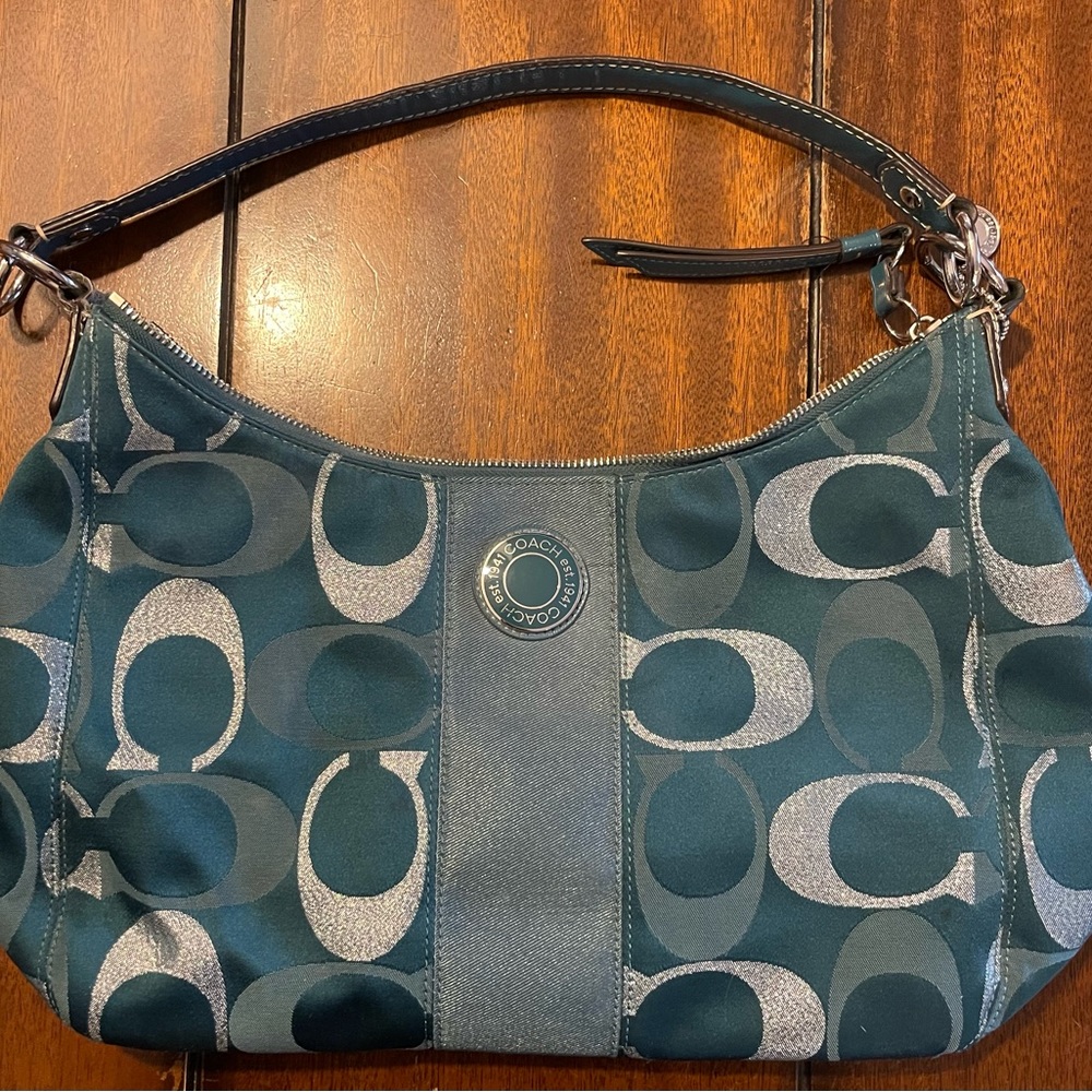 COACH TEAL PURSE!